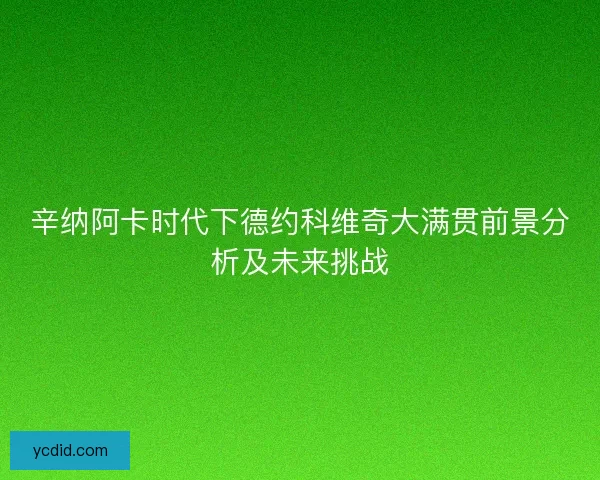 辛纳阿卡时代下德约科维奇大满贯前景分析及未来挑战